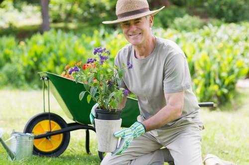 Finished garden deck adding value to a Kingston Vale home